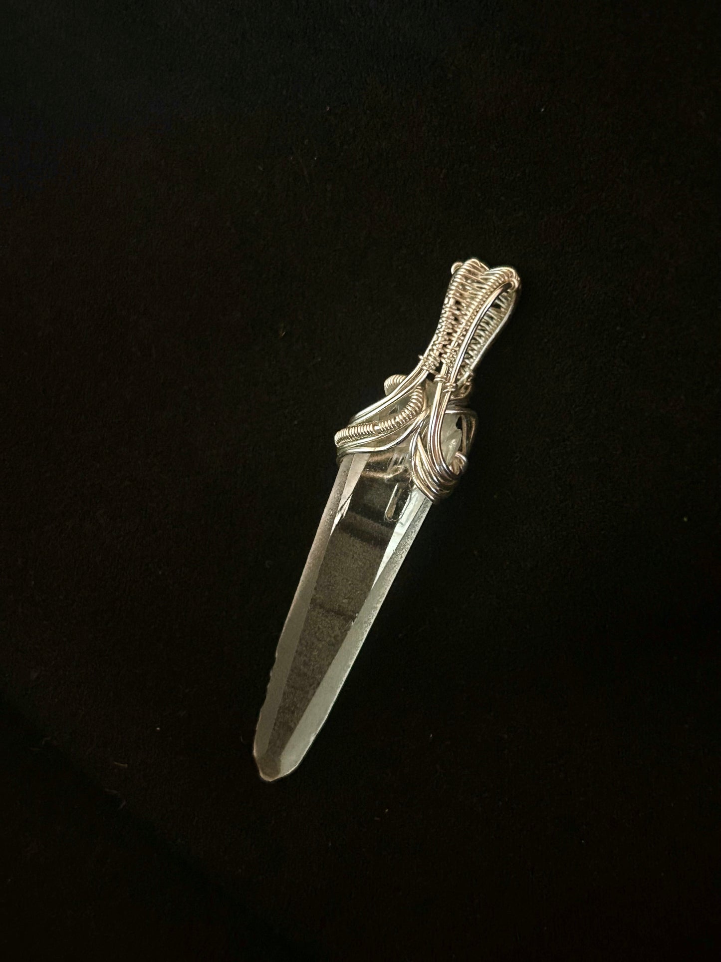 Quartz Point Pendant - Sterling Silver
