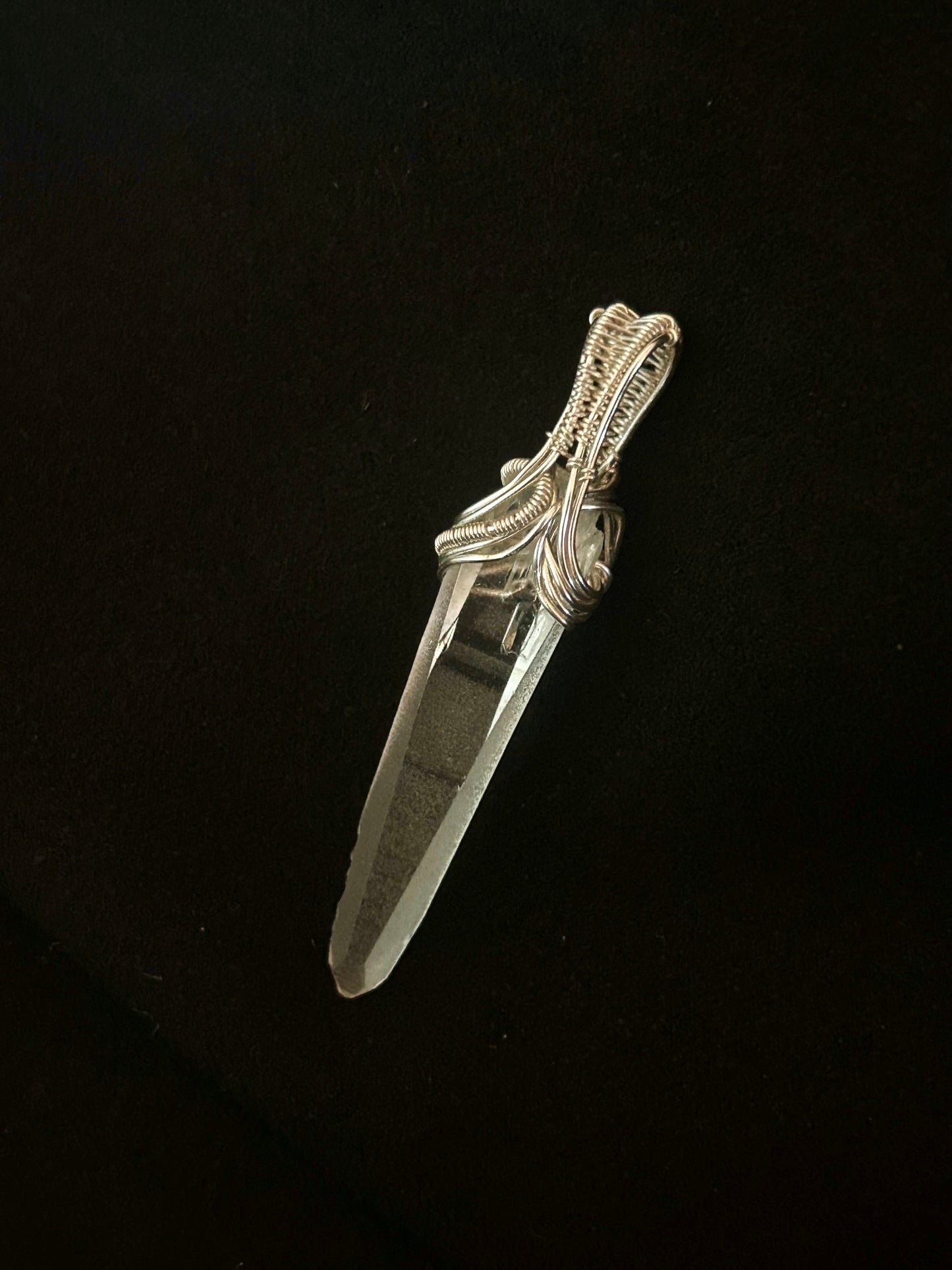 Quartz Point Pendant - Sterling Silver